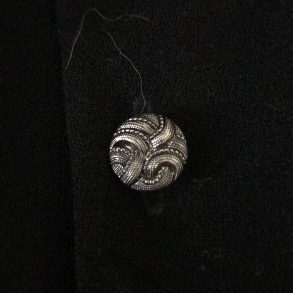 Vintage NWT Laura Ashley Black Dress w Velvet Bow - Picture 10 of 13